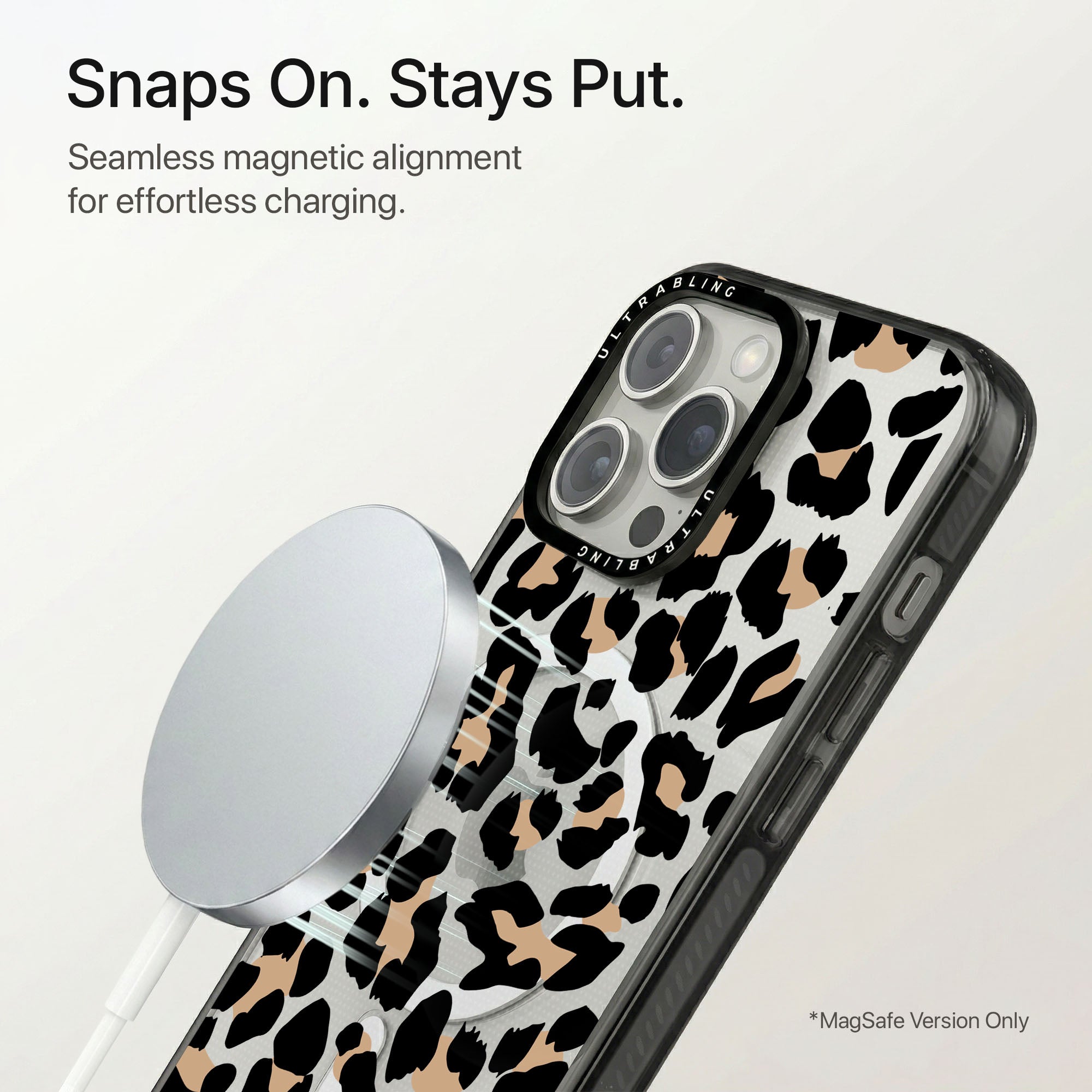 Safari Ultrabling Aura iPhone case flat lay angle view