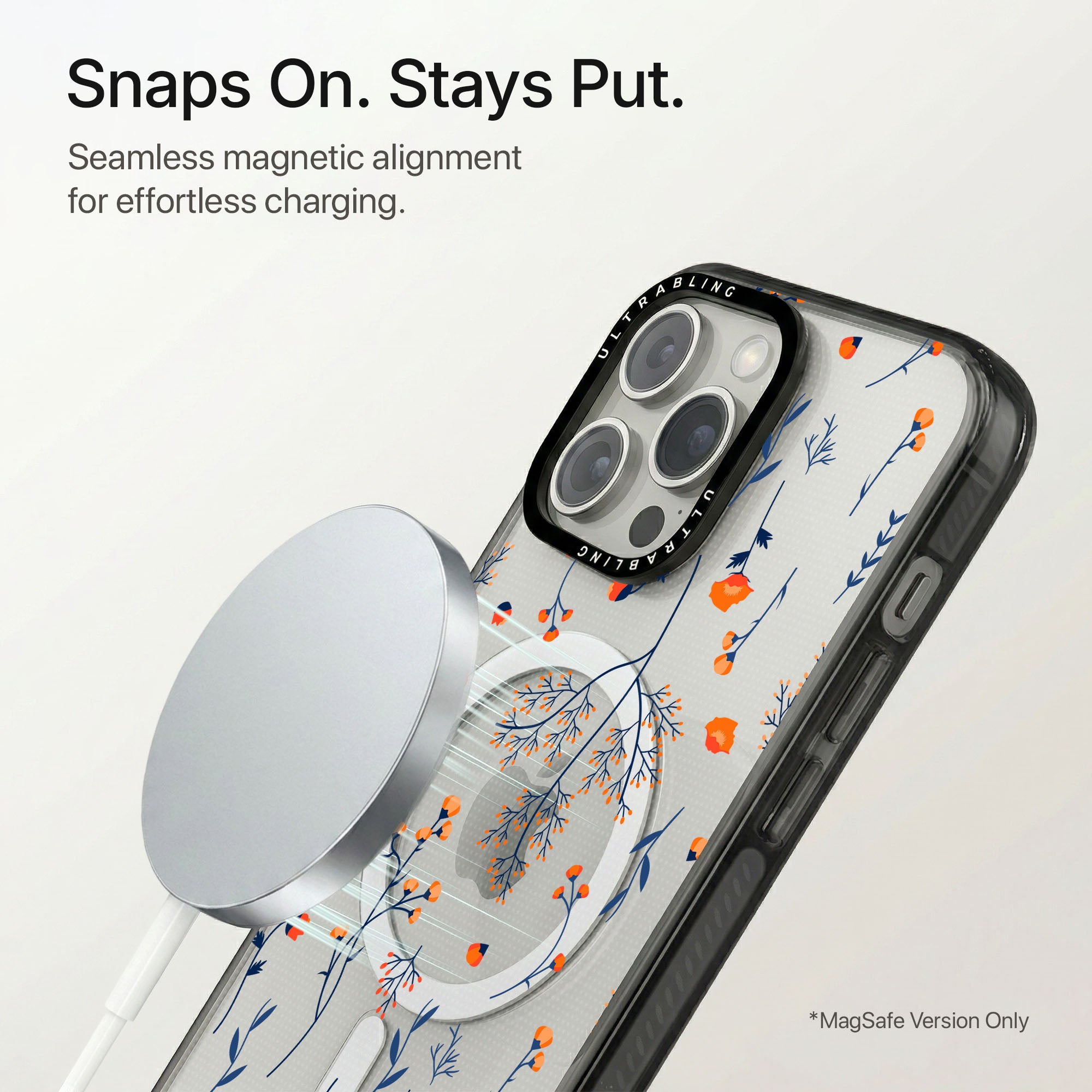 Dreamcatcher Ultrabling Aura iPhone case flat lay angle view