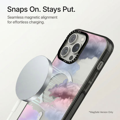 Cloud Nine Ultrabling Aura iPhone case flat lay angle view