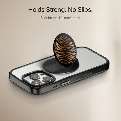 Tiger Sand - MagSafe Phone Grip by Ultrabling, Phone Grip, angle view