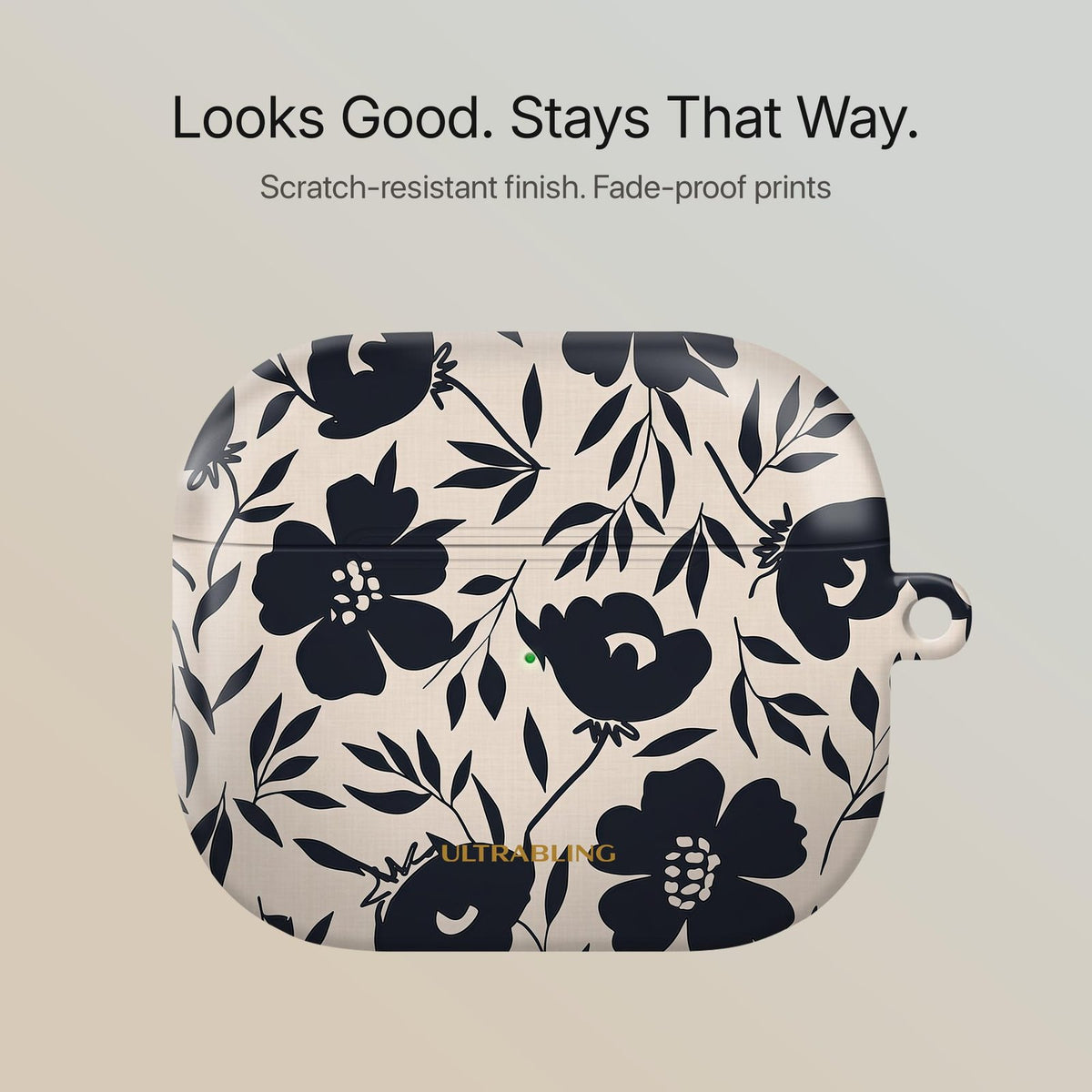 Navy Bloom - AirPods Case