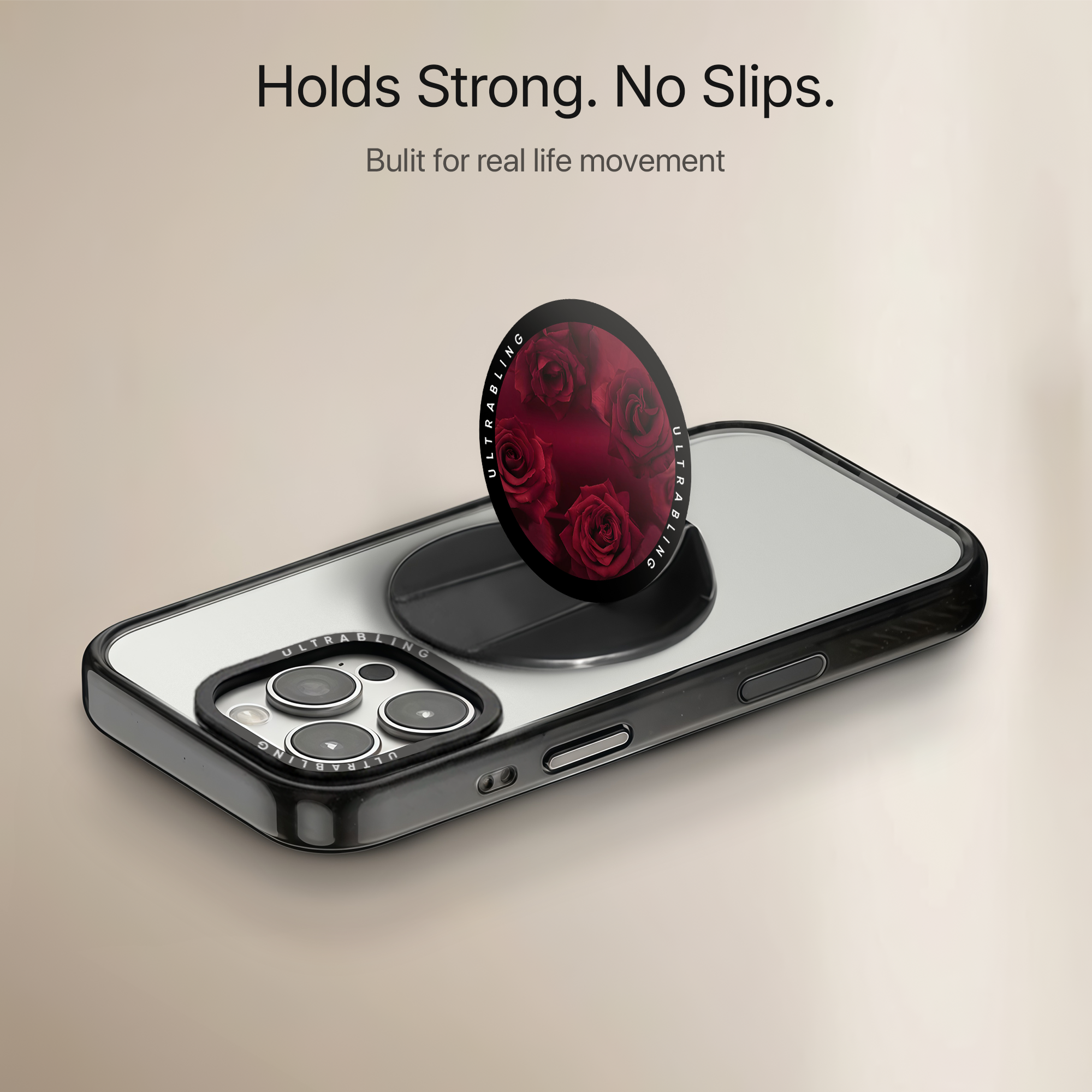 Velvet Roses Ultrabling MagSafe Phone Grip - Side View