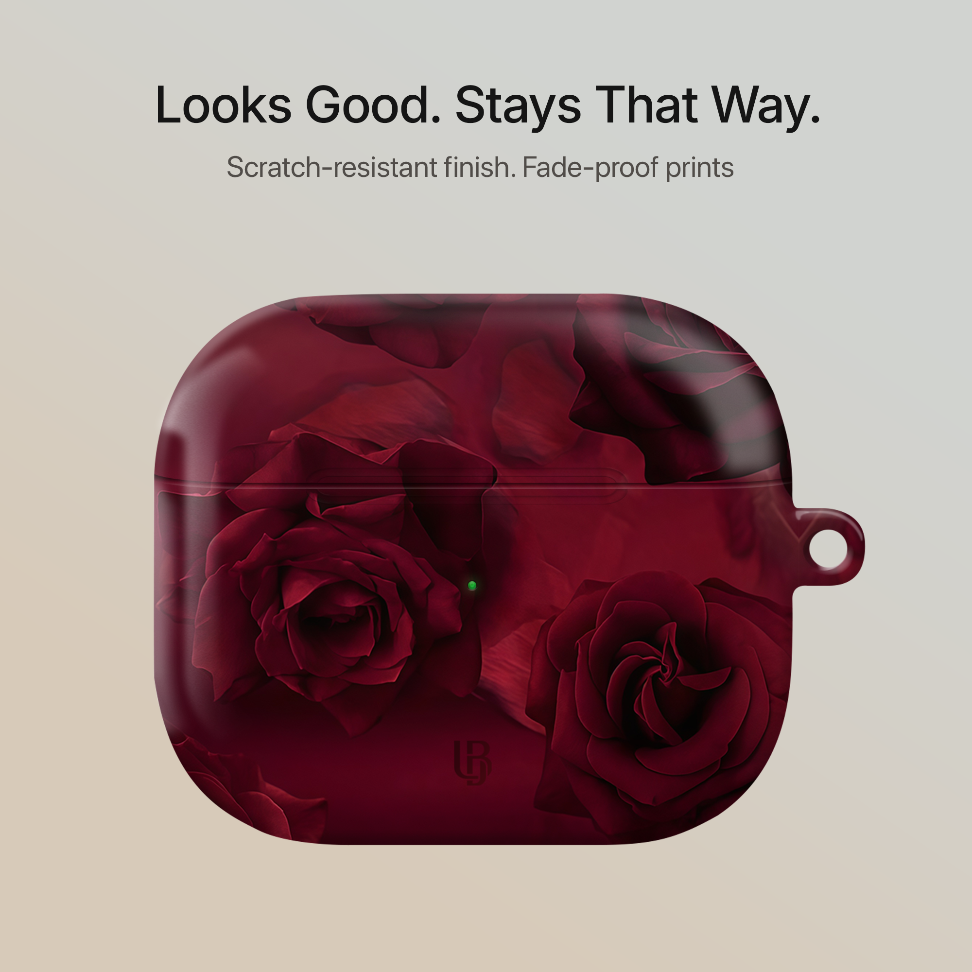 Velvet Roses Ultrabling AirPods case back view