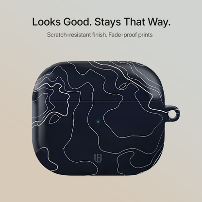 Midnight Terrain Ultrabling AirPods case back view
