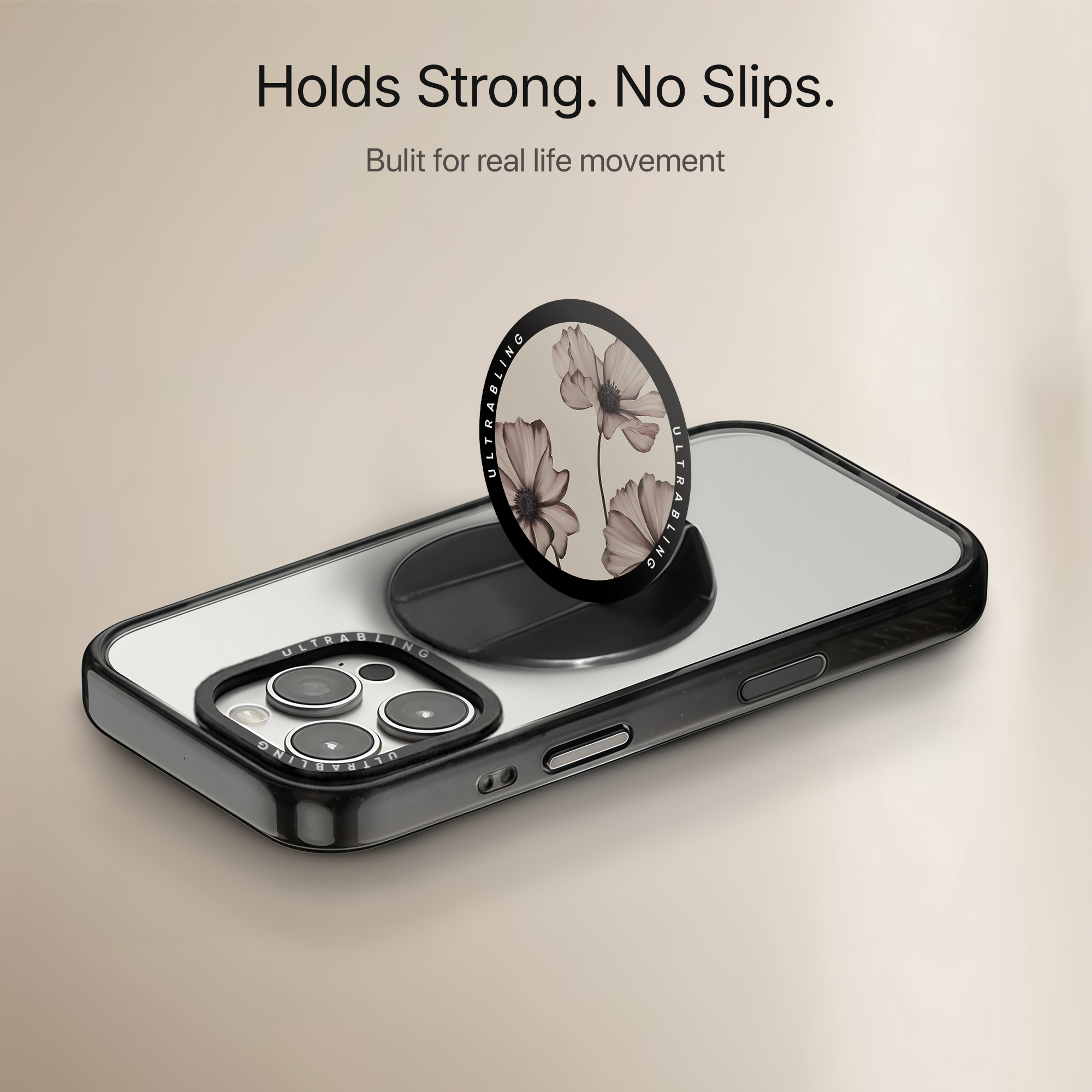 Soft Bloom Ultrabling MagSafe Phone Grip - Side View