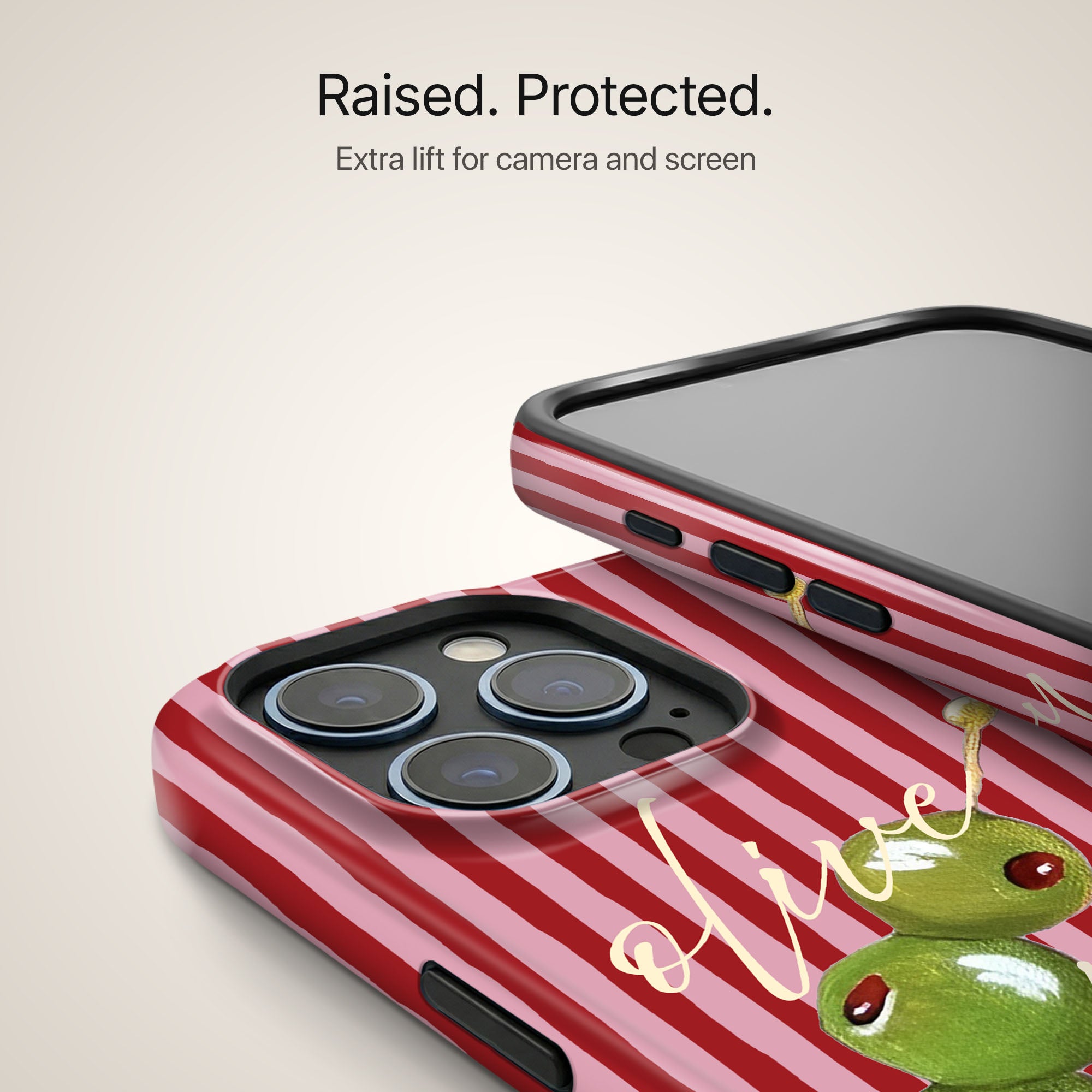 Olive Martini Ultrabling design close-up on eclipse case