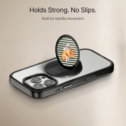 Paris Croissant Ultrabling MagSafe Phone Grip - Side View