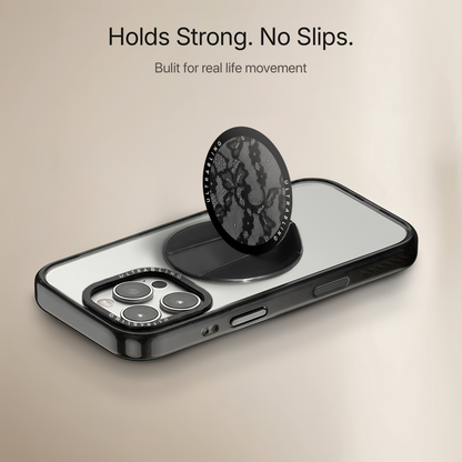 Noir Lace Ultrabling MagSafe Phone Grip - Side View