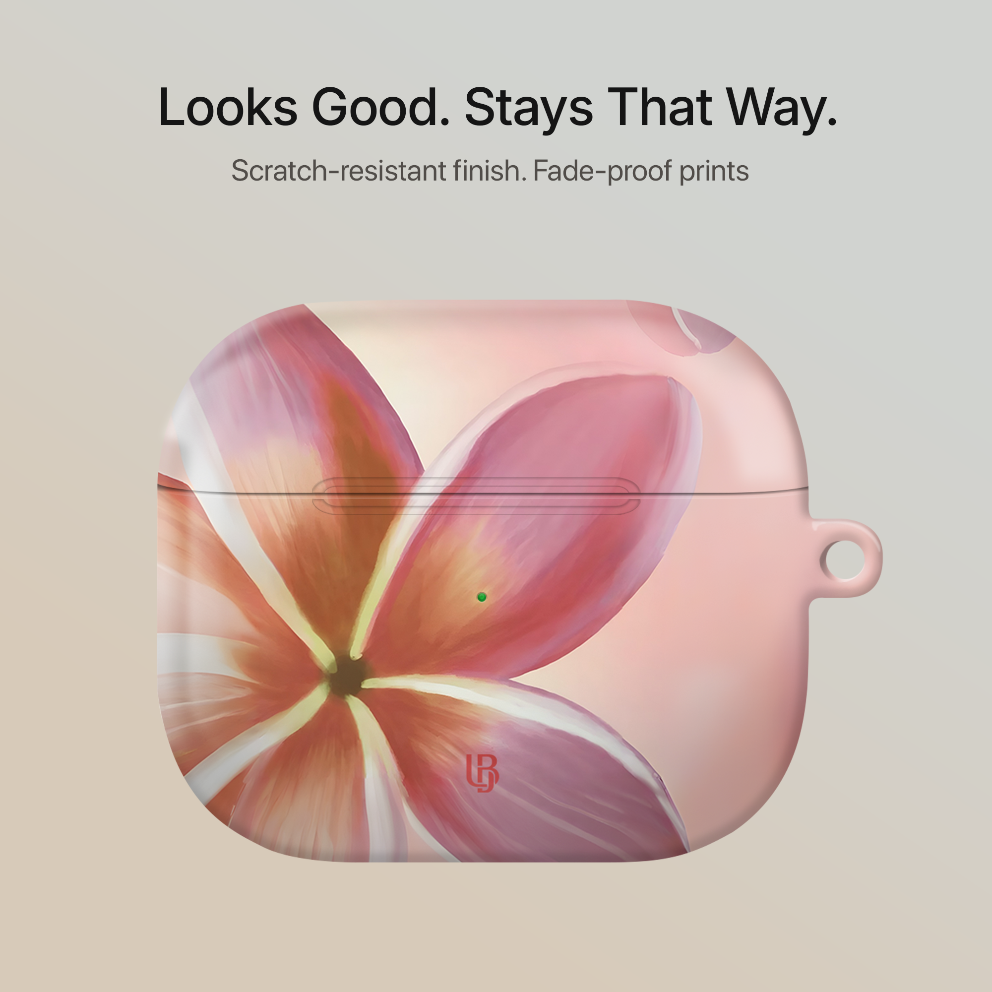 Pink Orchid Ultrabling AirPods case back view