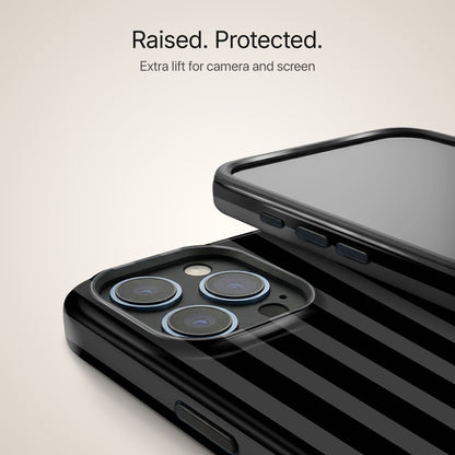 Noir Stripes Ultrabling design close-up on eclipse case