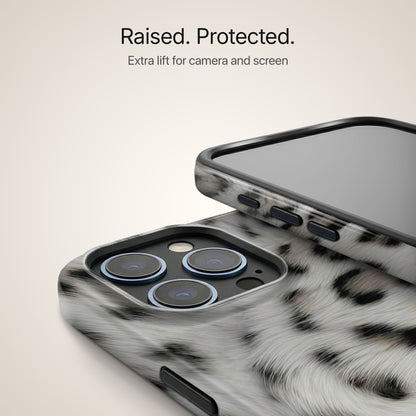 Snow Leopard Ultrabling design close-up on eclipse case