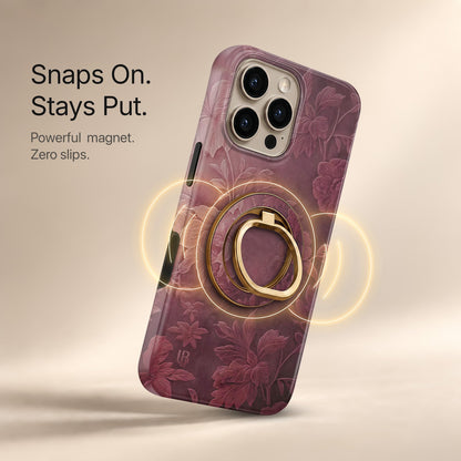 Burgundy Bloom - MagSafe Ring