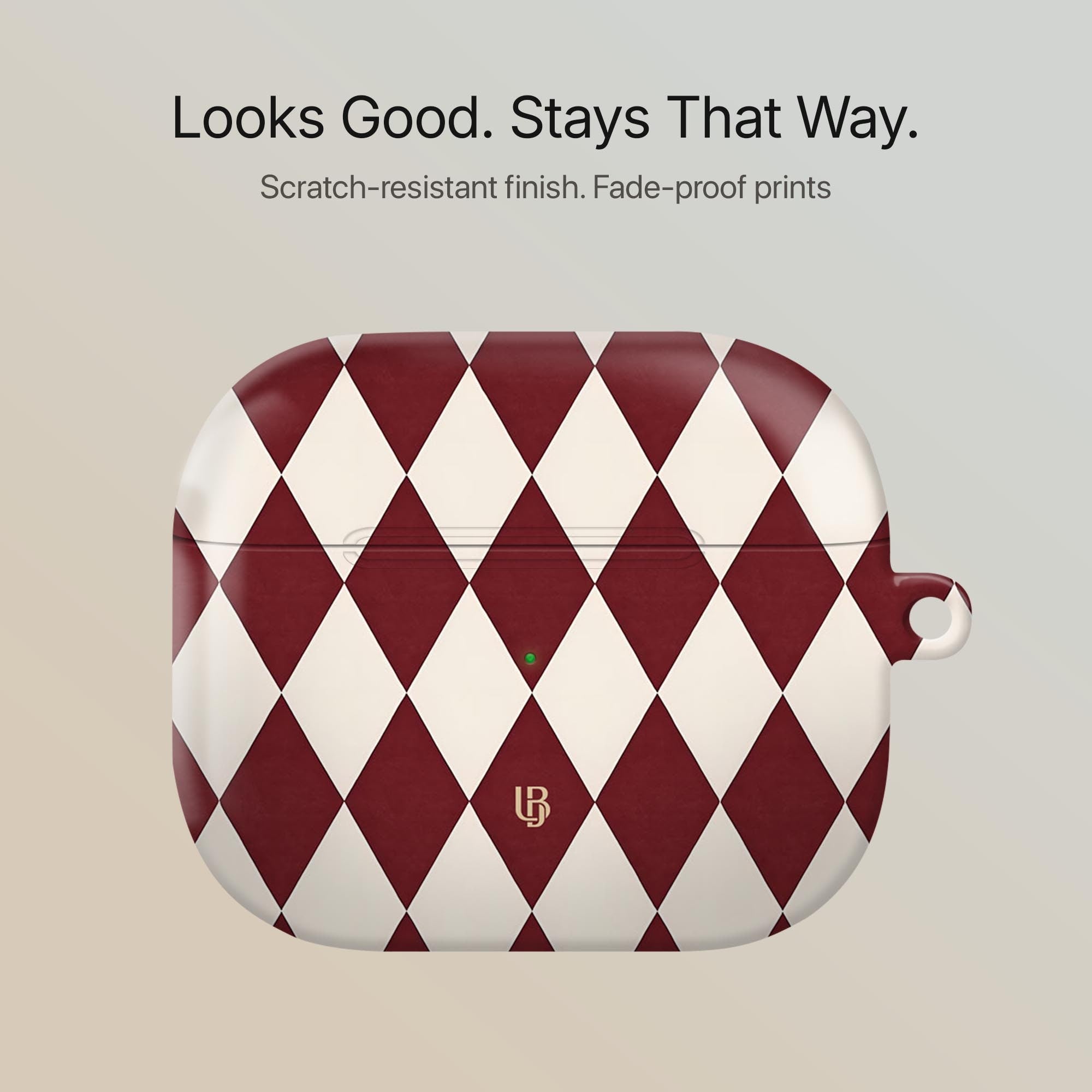 Merlot Harlequin - AirPods Case
