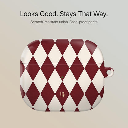 Merlot Harlequin - AirPods Case