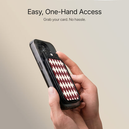 Merlot Harlequin - MagSafe Wallet