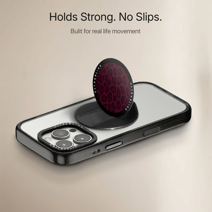 Bordeaux Leopard - MagSafe Phone Grip