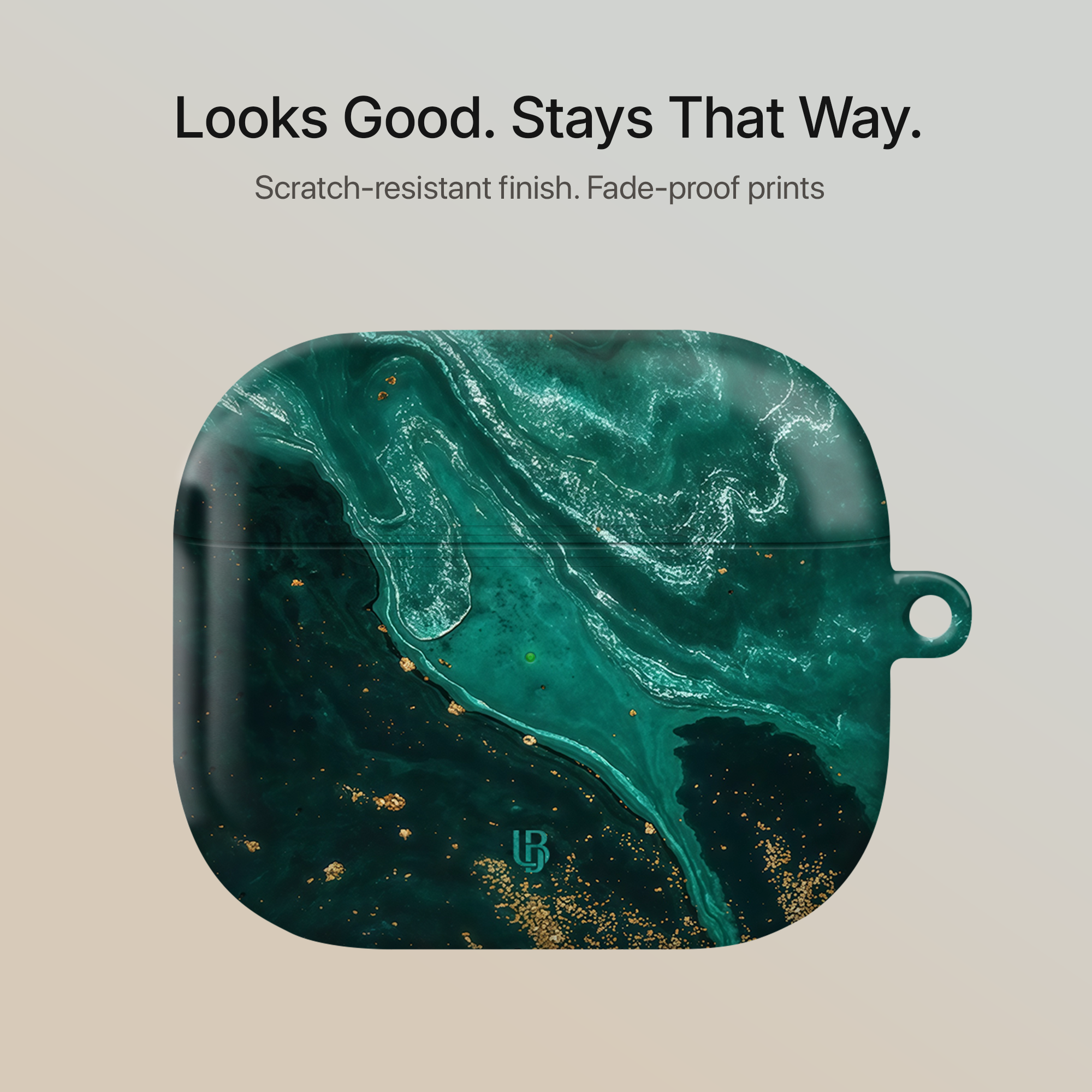 Emerald Vein Ultrabling AirPods case back view