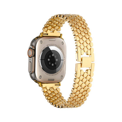 Gold Honeycomb Apple Watch Band