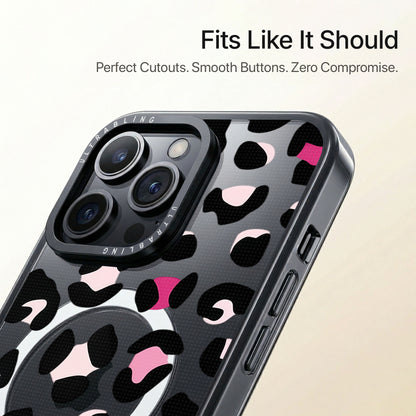 Pink Prowl Ultrabling Aura iPhone case close-up design detail