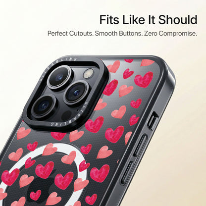 Heart Rush Ultrabling Aura iPhone case close-up design detail
