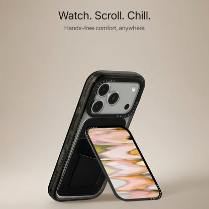 Peach Ripple - MagSafe Wallet by Ultrabling, MagSafe Wallet, lifestyle shot