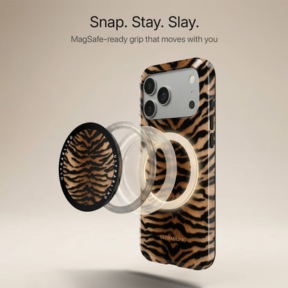 Tiger Sand - MagSafe Phone Grip by Ultrabling, Phone Grip, lifestyle shot