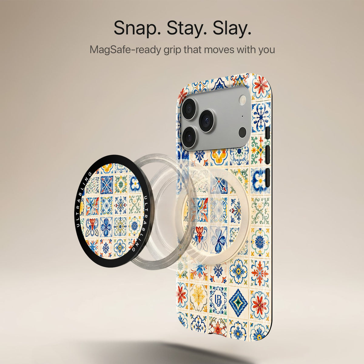 Lisbon Tile - MagSafe Phone Grip