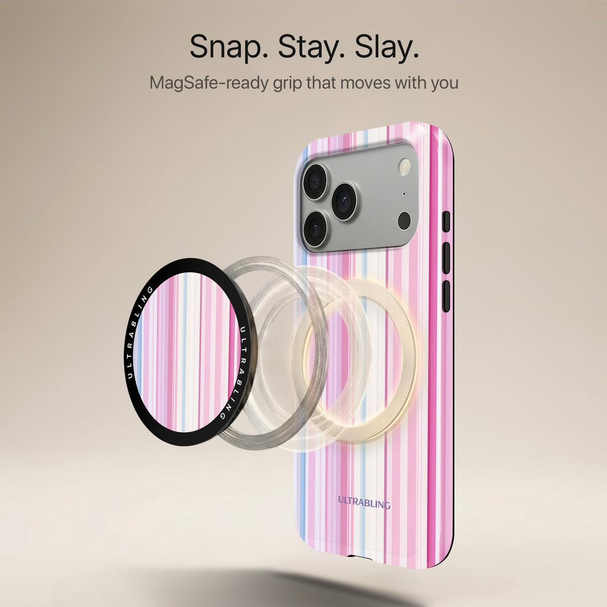 Pastel Stripe - MagSafe Phone Grip