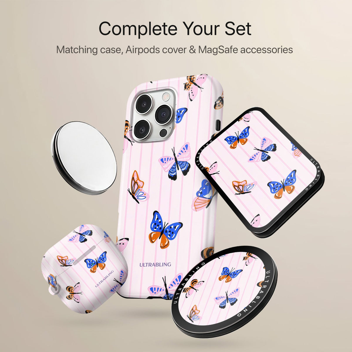 Butterfly Stripe - Eclipse Case