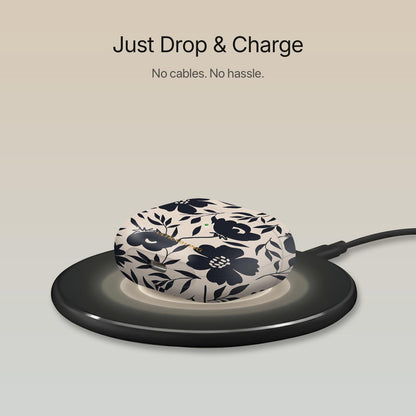 Navy Bloom - AirPods Case