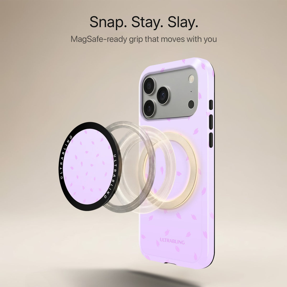 Petal Snow - MagSafe Phone Grip