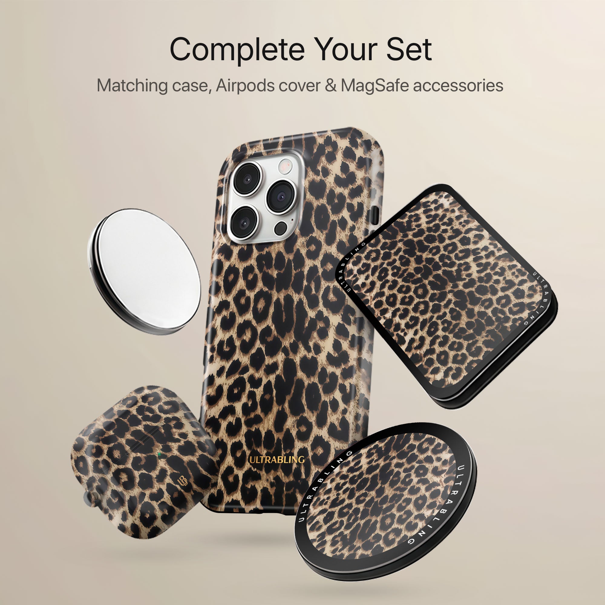 Golden Leopard Ultrabling camera ring detail on eclipse case