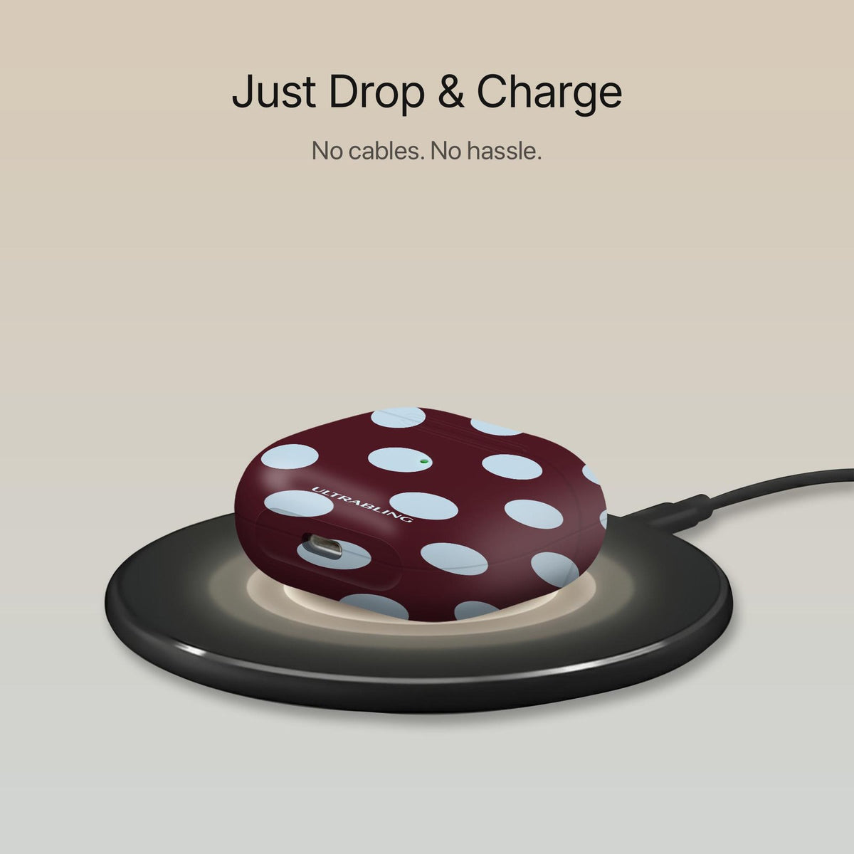 Claret Dot - AirPods Case