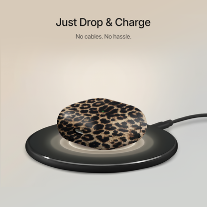 Golden Leopard Ultrabling AirPods case open view