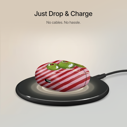 Olive Martini Ultrabling AirPods case open view