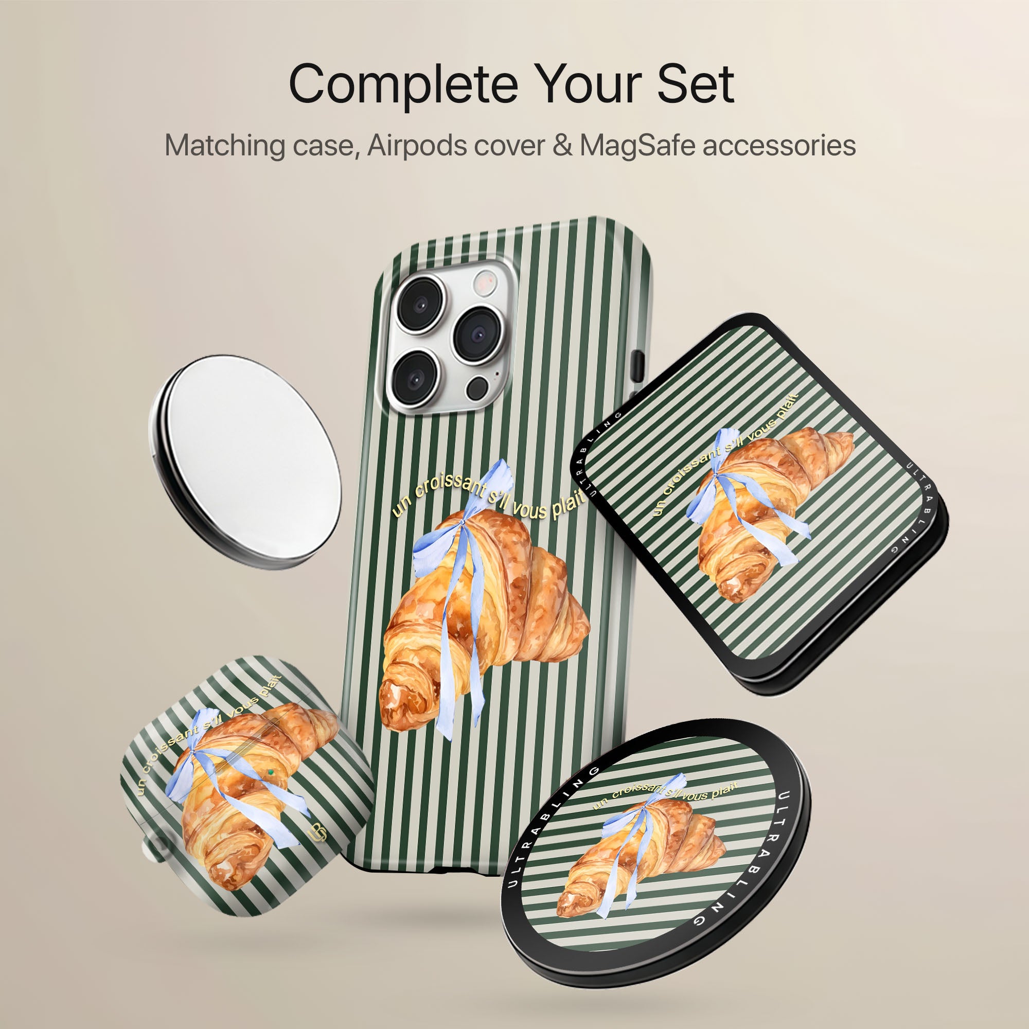 Paris Croissant Ultrabling tough AirPods case