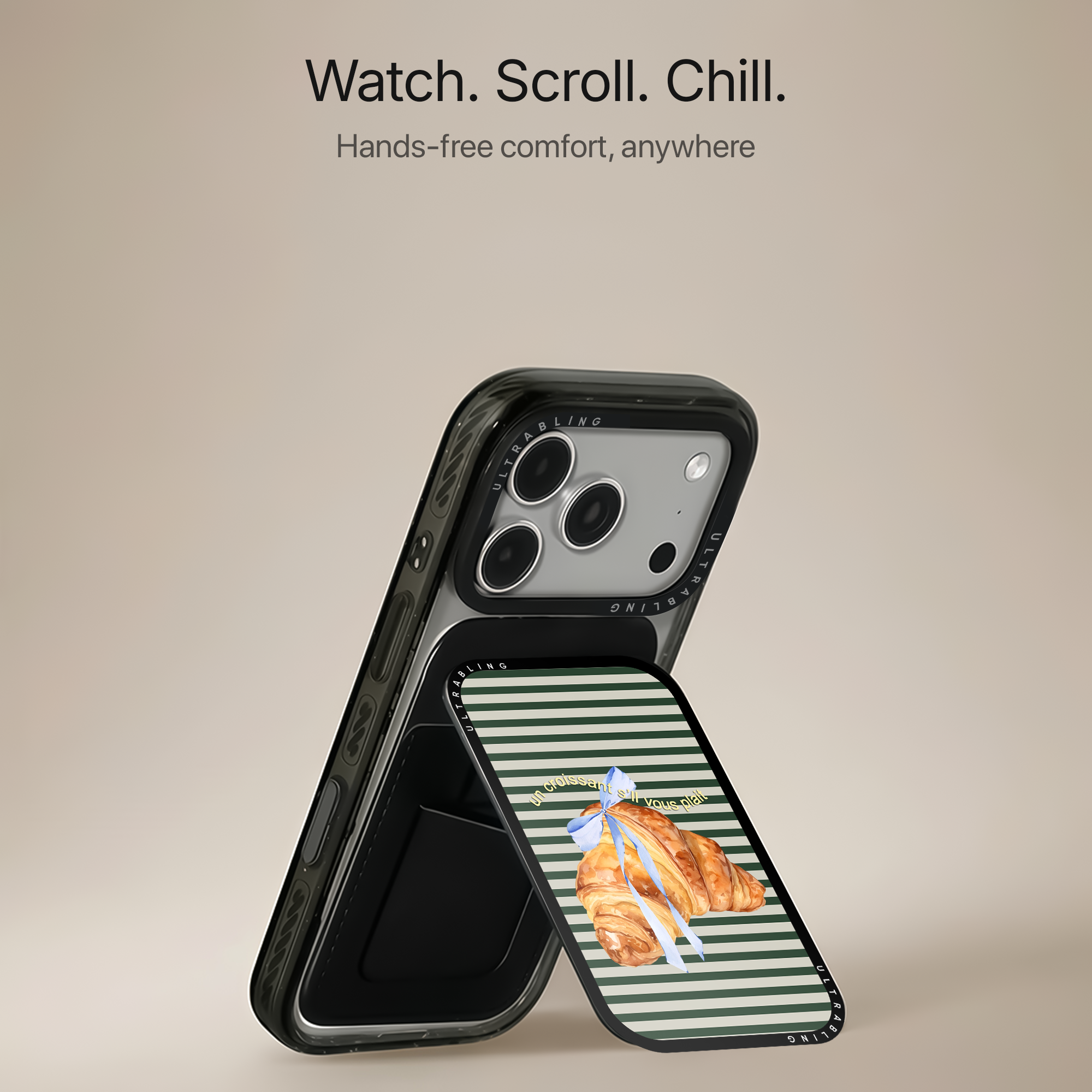 Paris Croissant MagSafe Wallet - Angle View