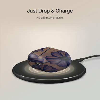 Indigo Blossom Ultrabling AirPods case open view