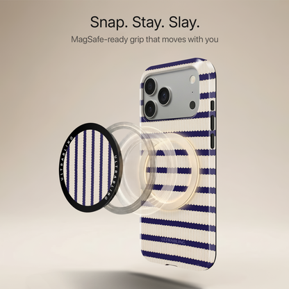 Sailor Stripes Ultrabling MagSafe Phone Grip - Angled View