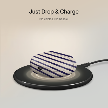 Sailor Stripes Ultrabling AirPods case open view