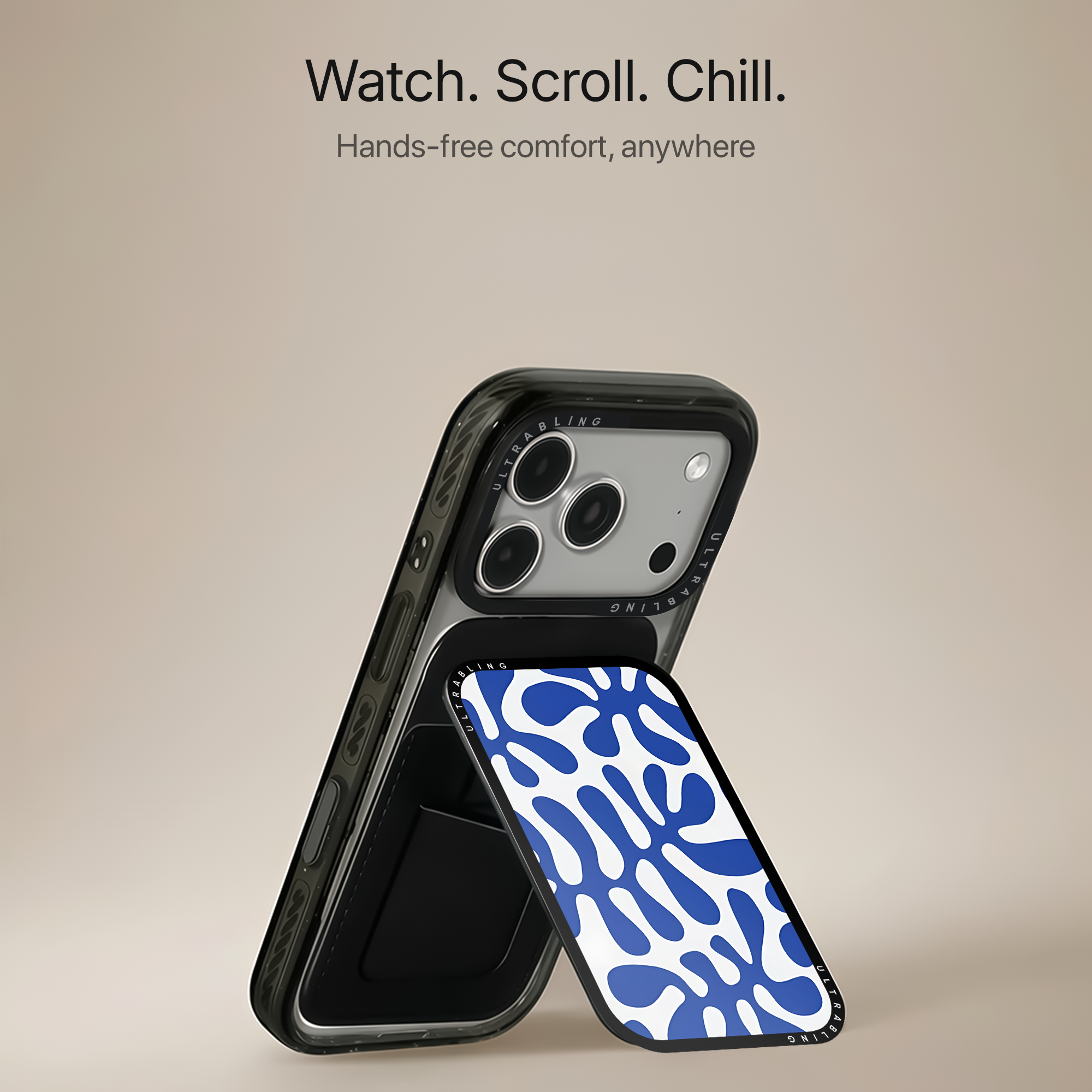Azure Flow MagSafe Wallet - Angle View