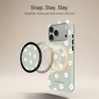 Daisy Pop Ultrabling MagSafe Phone Grip - Angled View