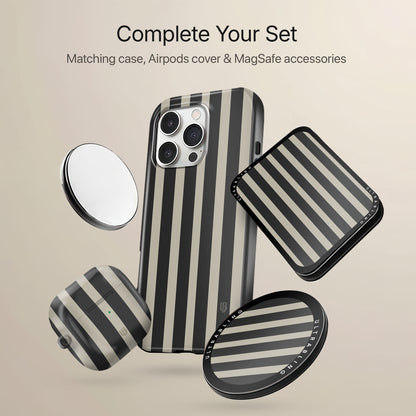 Cafe Stripes Ultrabling tough AirPods case