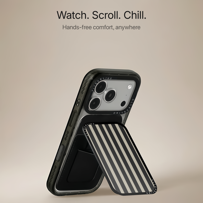 Cafe Stripes MagSafe Wallet - Angle View