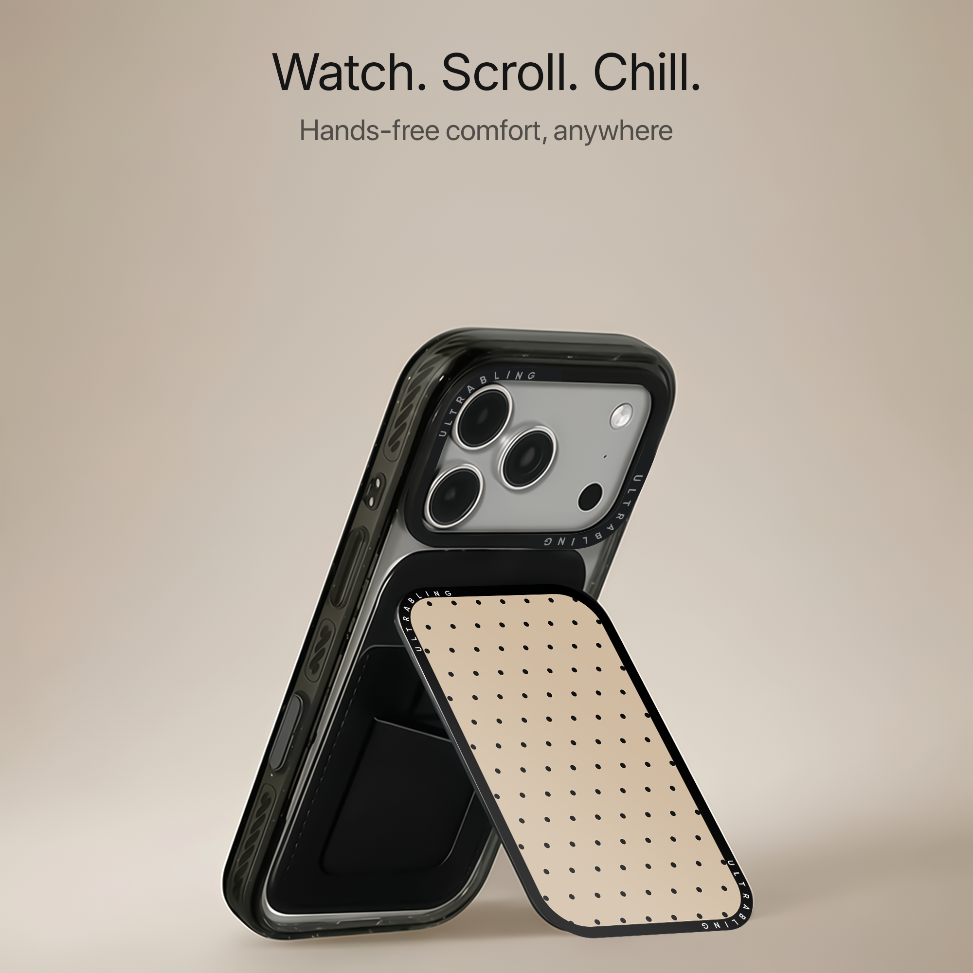 Vanilla Dots MagSafe Wallet - Angle View