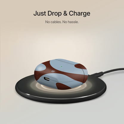 Retro Waves Ultrabling AirPods case open view
