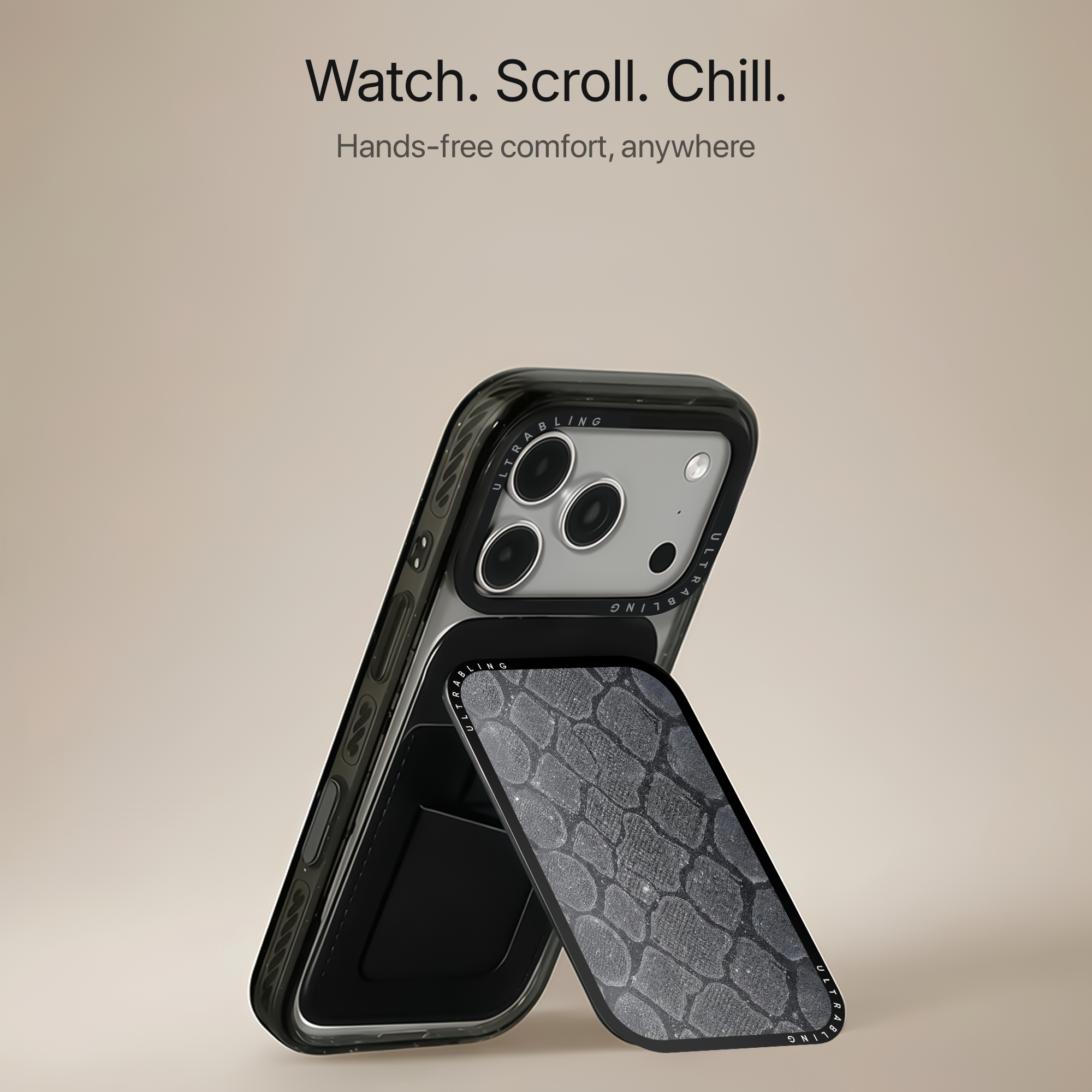 Ash Python MagSafe Wallet - Angle View