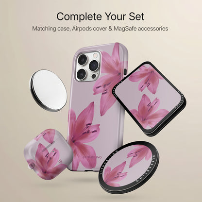 Blush Lily Ultrabling design close-up on eclipse case