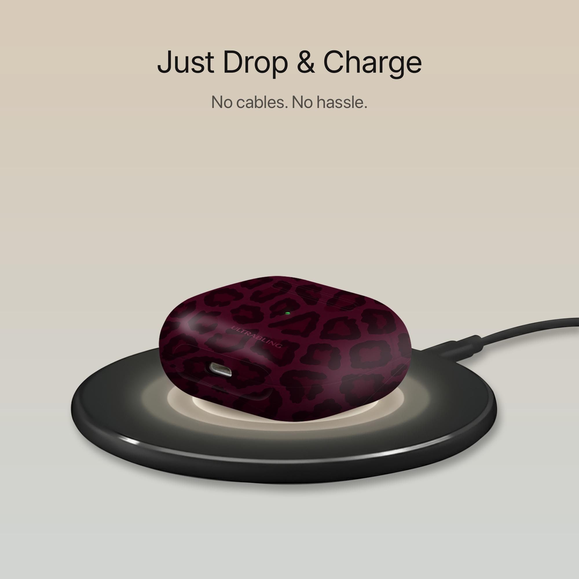Bordeaux Leopard - AirPods Case