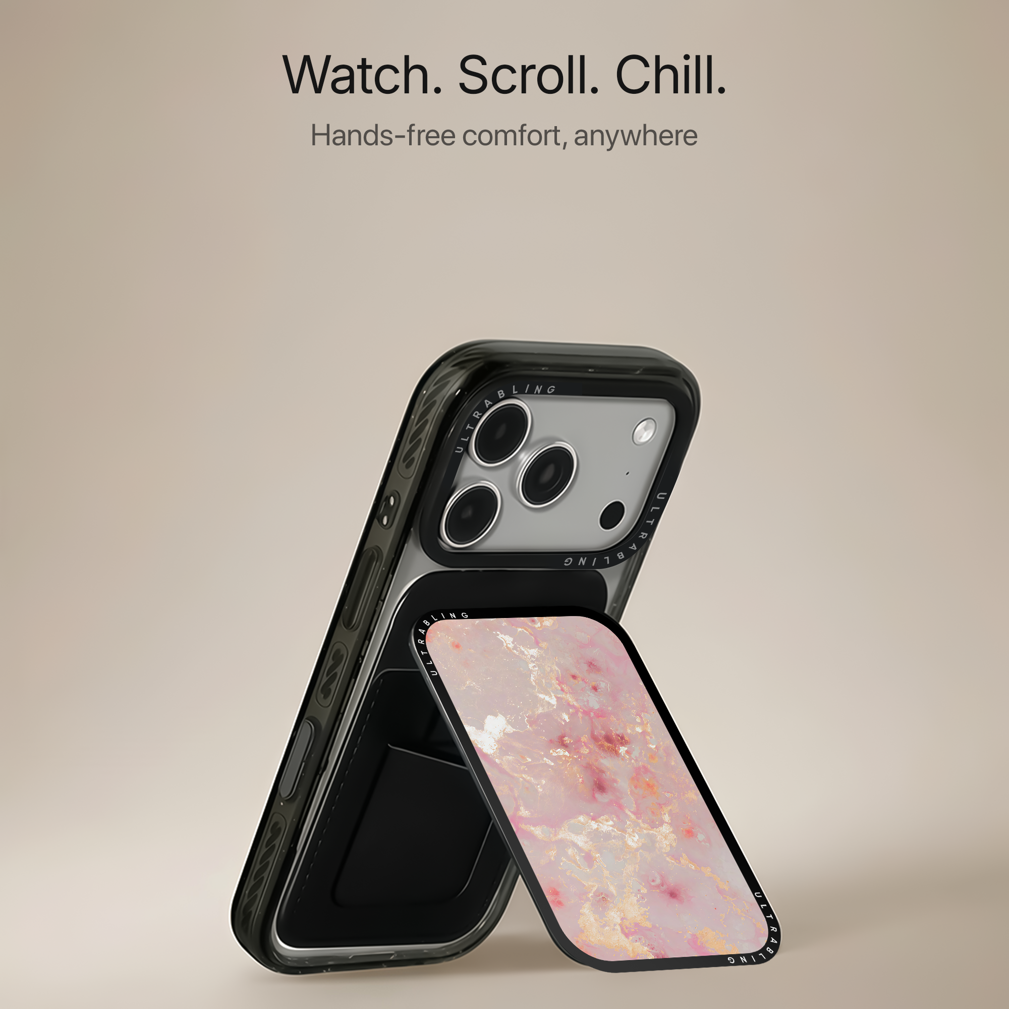 Rose Quartz MagSafe Wallet - Angle View